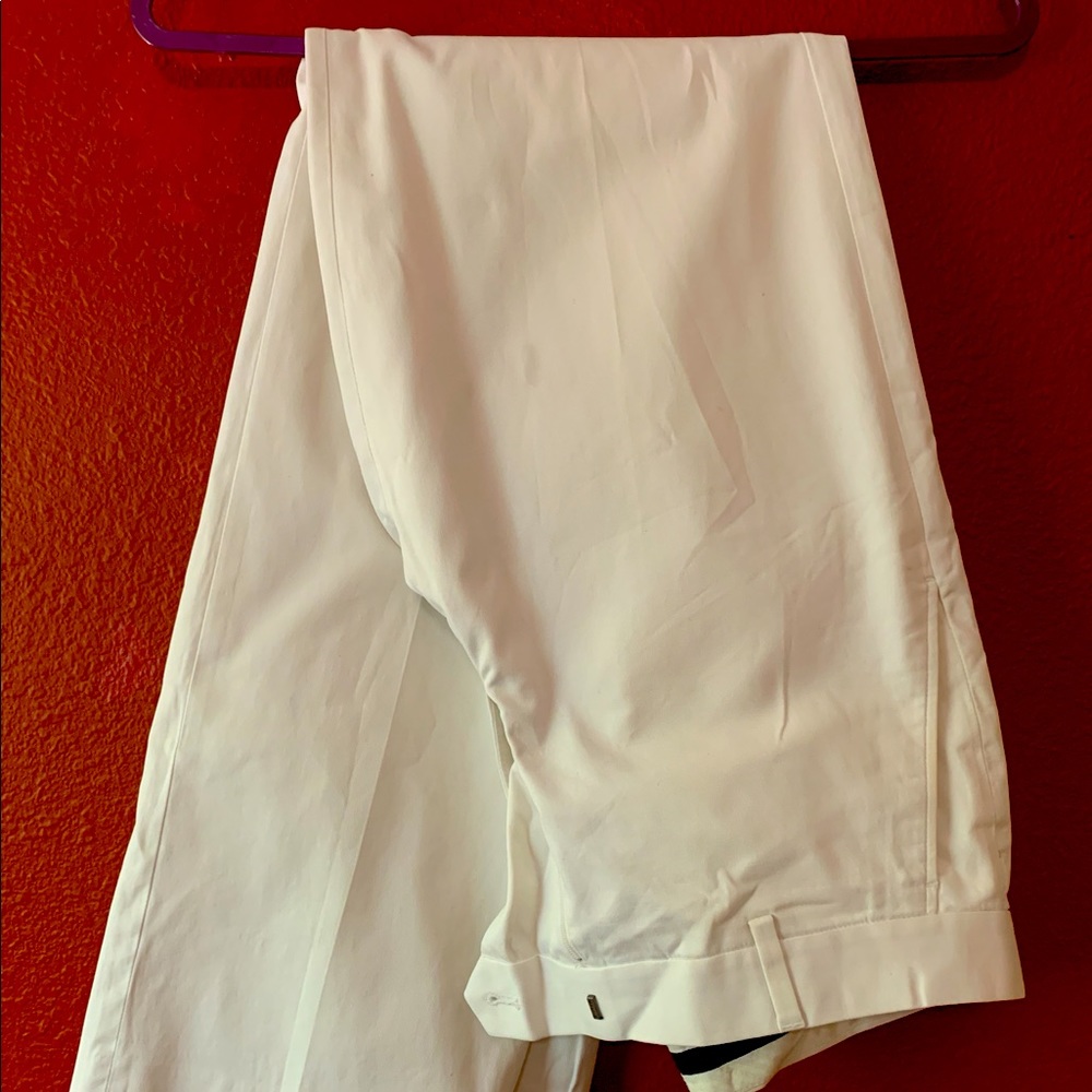 Mens Express White khaki pants 32/34